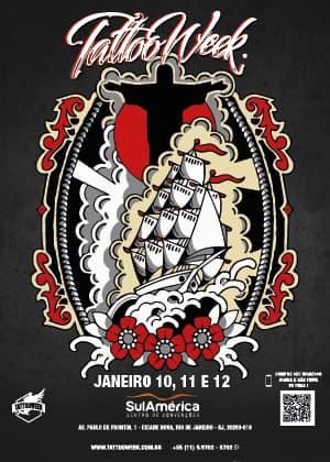 Cartaz da Tattoo Week Rio de Janeiro de 2020
